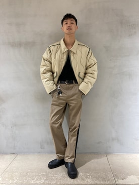 「DIESEL（ディーゼル）のアイテム（ブルゾン）」を使った、ZOUさん（メンズ・177cm）の秋コーディネート