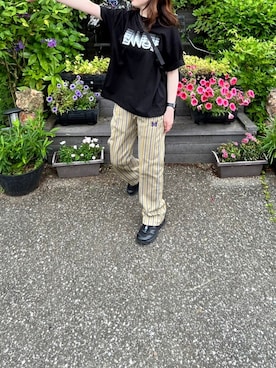 Needlesのその他パンツ（イエロー系）を使った人気ファッション