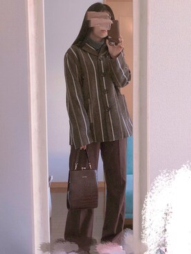 「MERLOT（メルロー）のアイテム（その他アウター）」を使った、秋好さん（レディース・150cm）の秋コーディネート