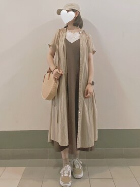 「H&M（エイチ・アンド・エム）のアイテム（かごバッグ）」を使った、PinkLove♡さん（レディース・164cm）の秋コーディネート
