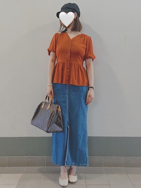 「LOWRYS FARM（ローリーズファーム）のカンドウフィットバレエ　260832（バレエシューズ）」を使った、PinkLove♡さん（レディース・164cm）の秋コーディネート