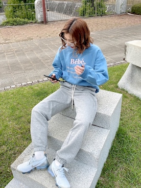 「Diosfront（ディオスフロント）のアイテム（スウェット）」を使った、Hachiさん（レディース・157cm）の冬コーディネート