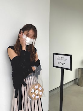 「MERCURYDUO（マーキュリーデュオ）のアイテム（ワンピース/ドレス）」を使った、日向菜さん（レディース・153cm）の夏コーディネート