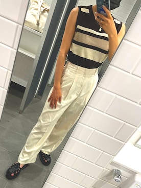 「FUN（ファン）のアイテム（トップス）」を使った、🧸さん（レディース・163cm）の夏コーディネート