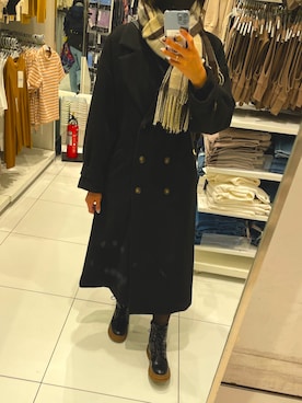 「RAY CASSIN（レイカズン）のアイテム（その他アウター）」を使った、🧸さん（レディース・163cm）の冬コーディネート