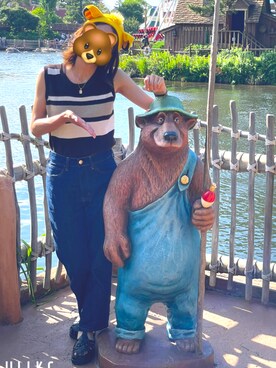 「FUN（ファン）のアイテム（トップス）」を使った、🧸さん（レディース・163cm）の夏コーディネート