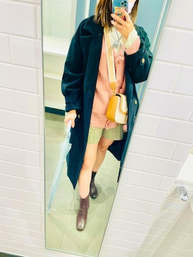 「RAY CASSIN（レイカズン）のアイテム（その他アウター）」を使った、🧸さん（レディース・163cm）の秋コーディネート