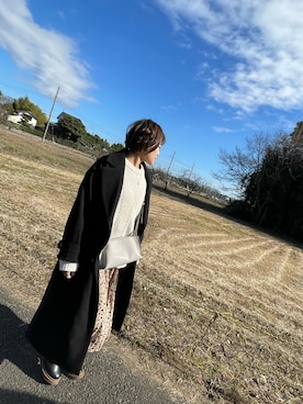 「RAY CASSIN（レイカズン）のアイテム（その他アウター）」を使った、🧸さん（レディース・163cm）の冬コーディネート