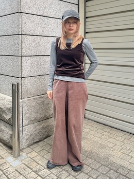 「OVERRIDE（オーバーライド）のアイテム」を使った、muro☺︎さん（レディース・150cm）の春コーディネート