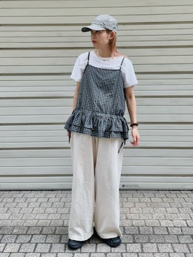 「arth（アース）のアイテム（キャップ）」を使った、muro☺︎さん（レディース・150cm）の秋コーディネート