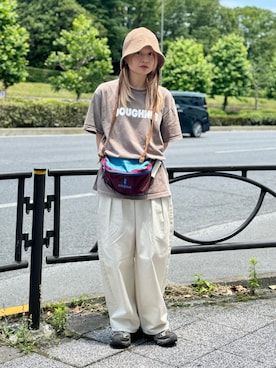 「アイテム（ハット）」を使った、muro☺︎さん（レディース・150cm）の秋コーディネート