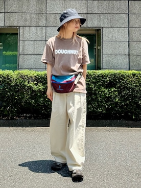 「OVERRIDE（オーバーライド）のアイテム」を使った、muro☺︎さん（レディース・150cm）の夏コーディネート