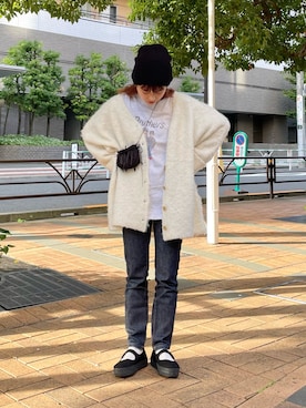 「PERNA（ペルナ）のアイテム」を使った、muro☺︎さん（レディース・150cm）の秋コーディネート