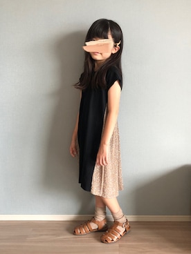 「pairmanon（ペアマノン）のアイテム（ワンピース/ドレス）」を使った、★app@chi★さん（キッズ・120cm）の夏コーディネート