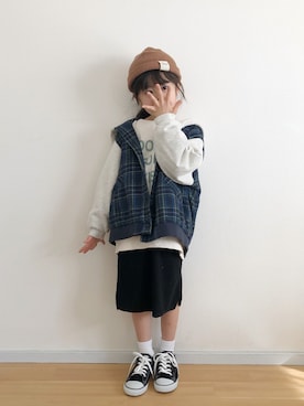 「panda（パンダ）のアイテム」を使った、★app@chi★さん（キッズ・110cm）の冬コーディネート