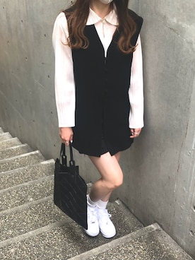 「CLANE（クラネ）のアイテム（パンツ）」を使った、akiさん（レディース・158cm）の夏コーディネート
