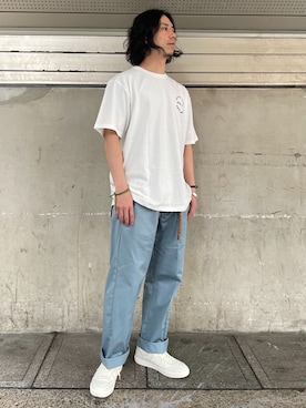 「アイテム（チノパンツ、その他）」を使った、クマガイさん（メンズ・172cm）の春コーディネート