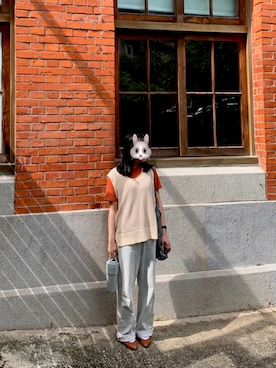 「Aesop（イソップ）のアイテム」を使った、YYCさん（レディース・161cm）の夏コーディネート