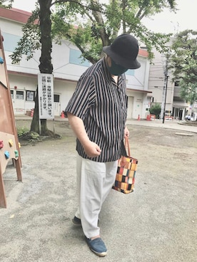 「TRION（トライオン）のアイテム」を使った、hakaseさん（メンズ・169cm）の夏コーディネート