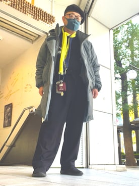 「417 EDIFICE（フォーワンセブンエディフィス）のアイテム（ミリタリージャケット）」を使った、hakaseさん（メンズ・169cm）の春コーディネート