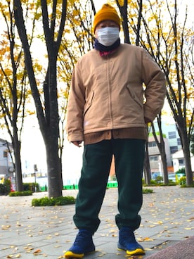 その他アウターを使った 古着風 のメンズ人気ファッションコーディネート Wear
