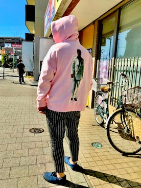 「jiggys shop（ジギーズショップ）のアイテム（パンツ）」を使った、hakaseさん（メンズ・169cm）の秋コーディネート