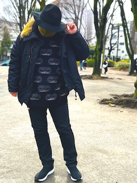 「cheap monday」｜hakaseさん（メンズ・169cm）の冬コーディネート