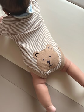 「アイテム（ロンパース）」を使った、心翔さん（キッズ・60cm）の秋コーディネート
