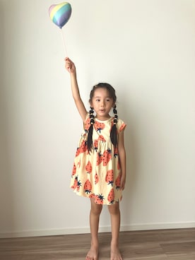 「maarook（マルーク）のアイテム」を使った、oririiiiiさん（キッズ・100cm）の夏コーディネート