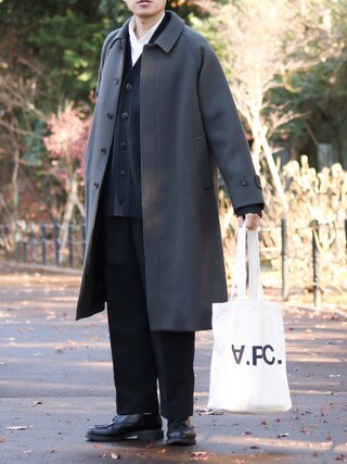 ジャケット・アウター Steven Alan 100S MELTON BALCOLLAR COAT Steven Alan（スティーブンアラン）の「＜Steven Alan＞ TOP