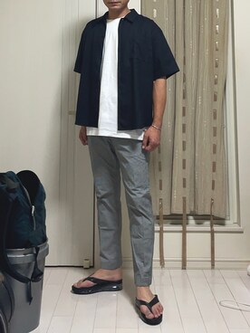 「modem design（モデムデザイン）のアイテム」を使った、しゅうさん（メンズ・177cm）の夏コーディネート
