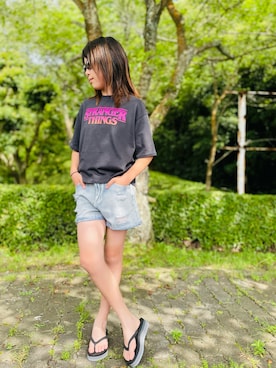 「アイテム（サンダル）」を使った、naaaさん（キッズ・143cm）の夏コーディネート