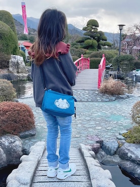 「BT21（ビーティーイシビル）のアイテム」を使った、naaaさん（キッズ・130cm）の冬コーディネート