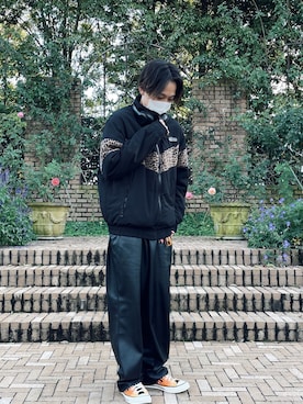 「SUGGESTION（サジェッション）のアイテム」を使った、玲生さん（メンズ・170cm）の冬コーディネート