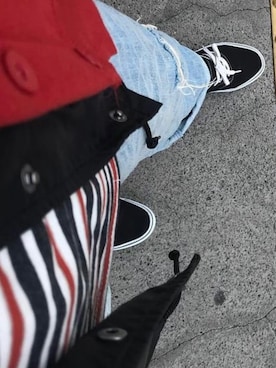 「VANS（バンズ）のアイテム（ジャケット/アウター）」を使った、Miiiiinaさん（レディース・167cm）の夏コーディネート