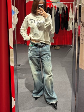 「H&M（エイチ・アンド・エム）のアイテム（パンツ）」を使った、myさん（レディース・161cm）の春コーディネート