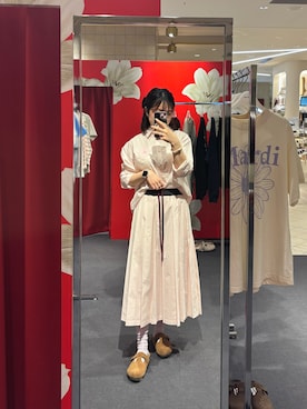 「Mardi Mercredi（マルディメクルディ）のアイテム」を使った、myさん（レディース・161cm）の春コーディネート