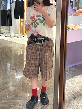 「AURALEE（オーラリー）のアイテム」を使った、myさん（レディース・160cm）の夏コーディネート