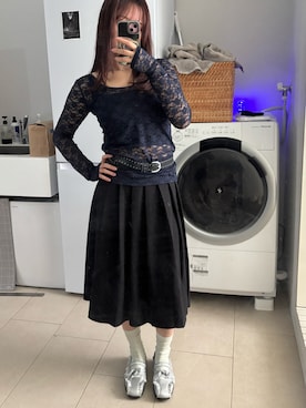 「FEKETE（フェケテ）のアイテム」を使った、myさん（レディース・161cm）の秋コーディネート