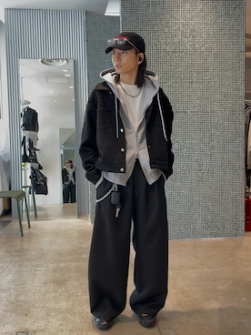 本間 龍祐さん（メンズ・172cm）の春コーディネート