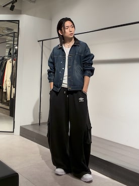 「UMBRO（アンブロ）のアイテム」を使った、Ryu.さん（メンズ・172cm）の秋コーディネート