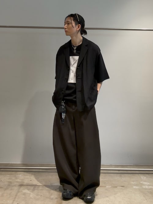 ダブルクロスタックワイドパンツ（スラックス）｜Lui's（ルイス）の
