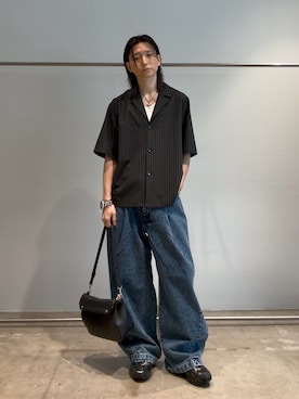「SLOW（スロウ）のアイテム」を使った、Ryu.さん（メンズ・172cm）の春コーディネート