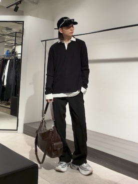 「Lui's（ルイス）のアイテム（バッグ）」を使った、Ryu.さん（メンズ・172cm）の秋コーディネート
