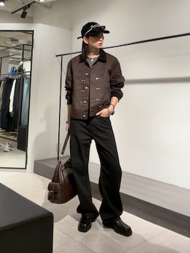 「Lui's（ルイス）のアイテム（バッグ）」を使った、Ryu.さん（メンズ・172cm）の秋コーディネート