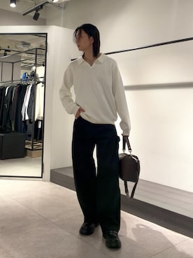 「Dickies（ディッキーズ）のアイテム（その他パンツ）」を使った、Ryu.さん（メンズ・172cm）の秋コーディネート