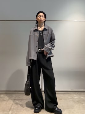 「アイテム（ブルゾン）」を使った、Ryu.さん（メンズ・172cm）の夏コーディネート