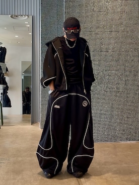 「Lui's（ルイス）のアイテム（アクセサリー）」を使った、本間 龍祐さん（メンズ・172cm）の冬コーディネート