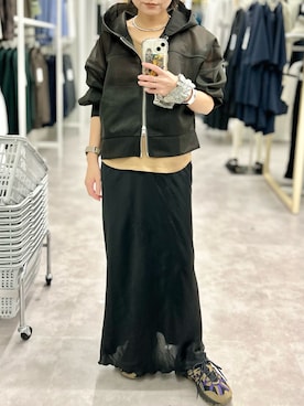 「アイテム（パーカー）」を使った、Akihooooo!さん（レディース・153cm）の夏コーディネート