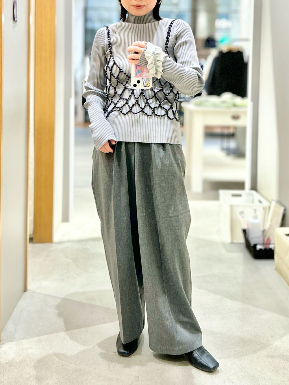 JEANASIS（ジーナシス）の「【YOGA】リブタイトニットLS/982329